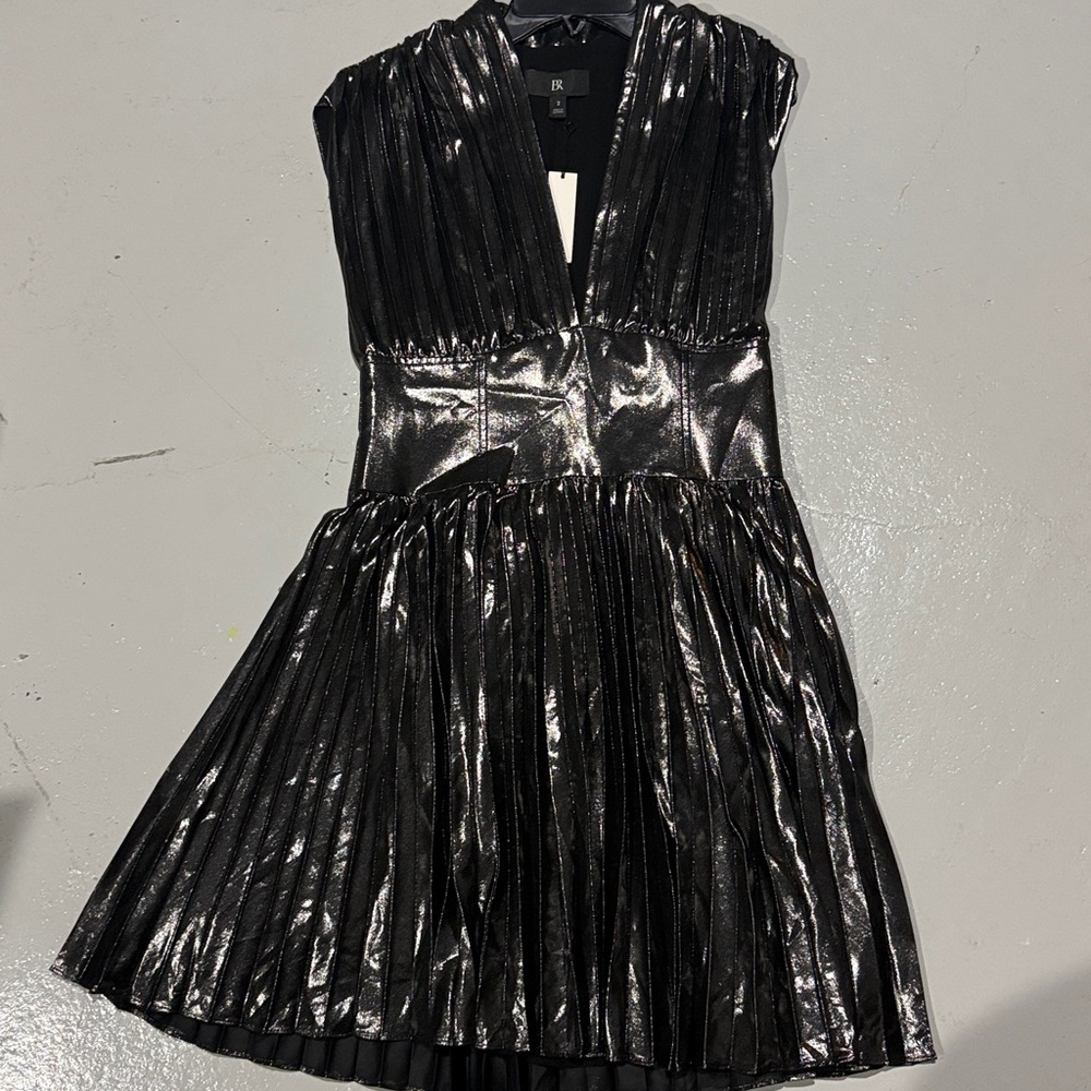 Banana Republic Metallic Black Dress